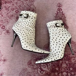 Bronx Faux Ostrich Leather Boots